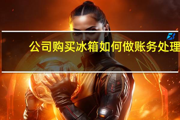 公司购买冰箱如何做账务处理