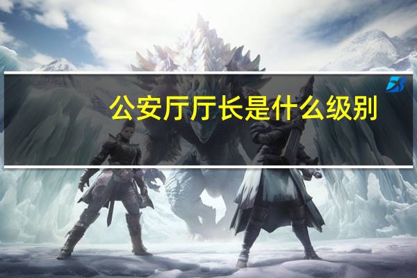 公安厅厅长是什么级别