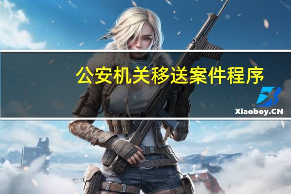 公安机关移送案件程序
