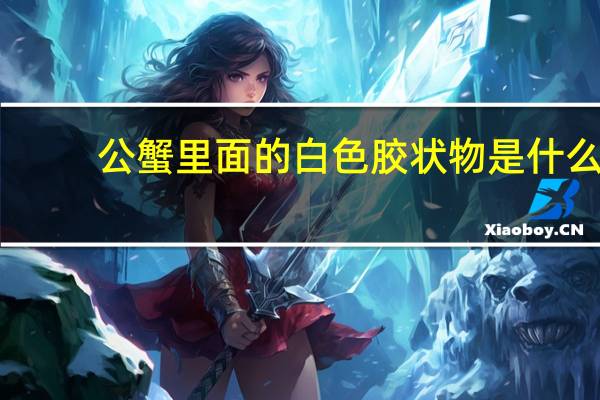 公蟹里面的白色胶状物是什么