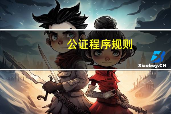 公证程序规则