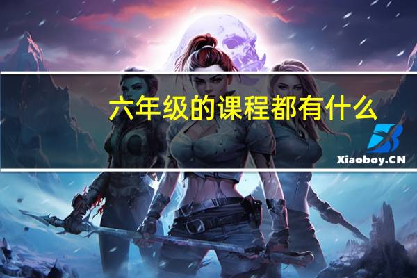 六年级的课程都有什么