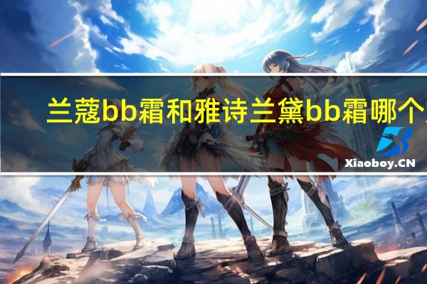 兰蔻bb霜和雅诗兰黛bb霜哪个好