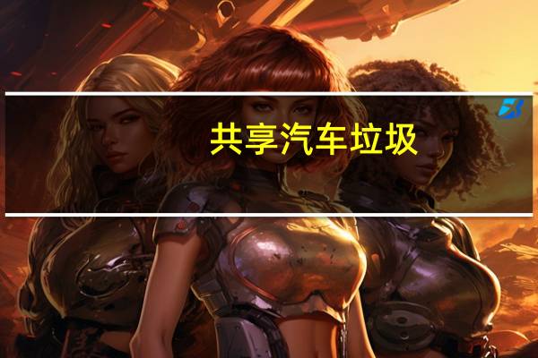 共享汽车垃圾