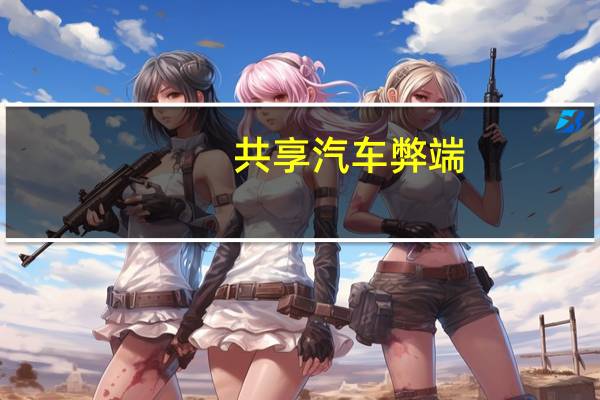 共享汽车弊端