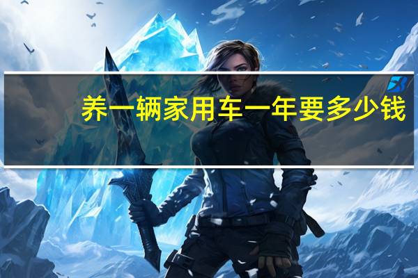 养一辆家用车一年要多少钱