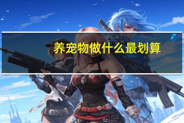 养宠物做什么最划算