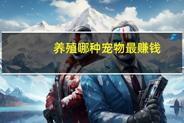 养殖哪种宠物最赚钱