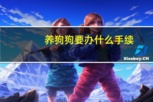 养狗狗要办什么手续
