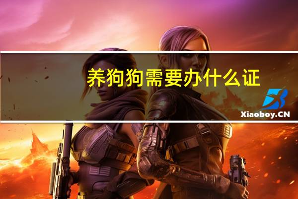 养狗狗需要办什么证