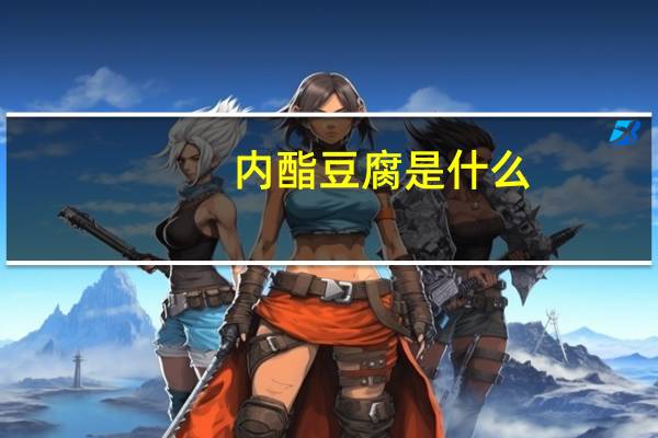 内酯豆腐是什么