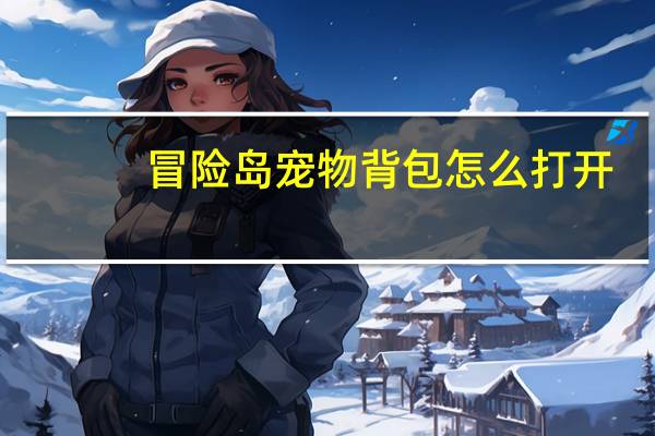 冒险岛宠物背包怎么打开