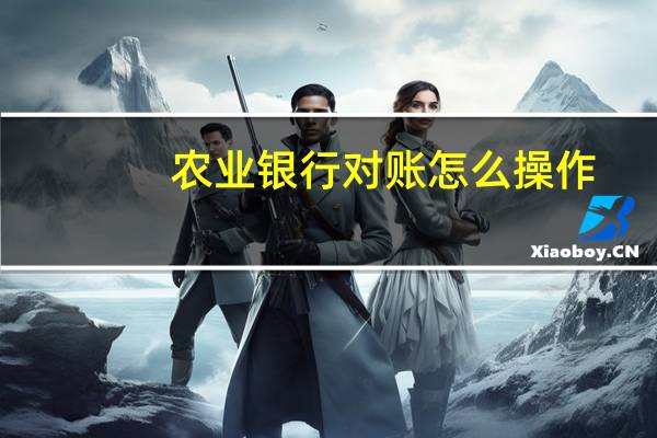 农业银行对账怎么操作