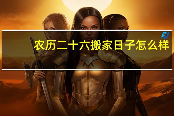 农历二十六搬家日子怎么样