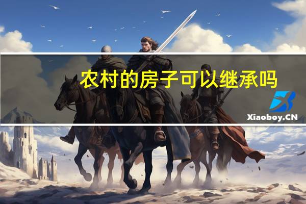 农村的房子可以继承吗