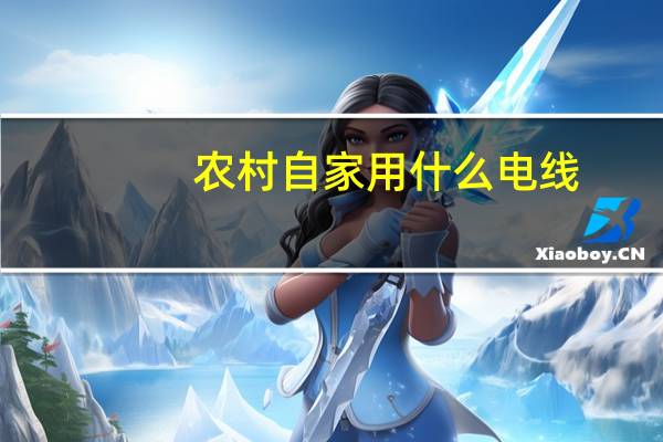 农村自家用什么电线