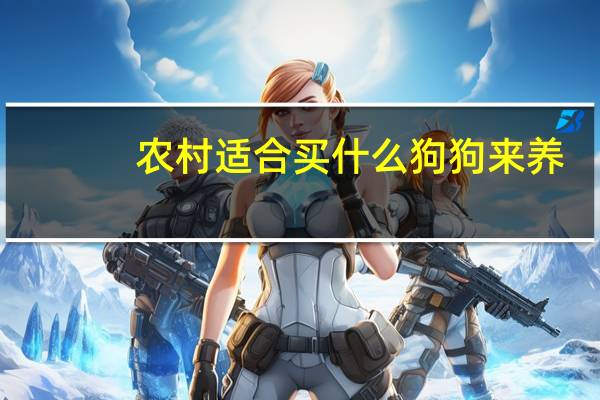 农村适合买什么狗狗来养