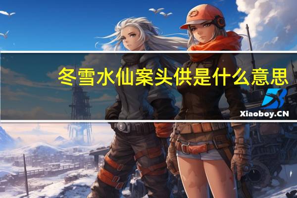 冬雪水仙案头供是什么意思