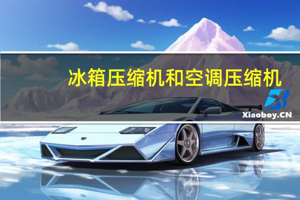 冰箱压缩机和空调压缩机