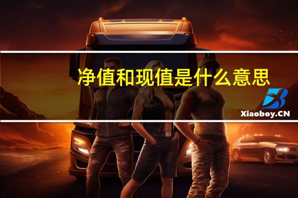 净值和现值是什么意思