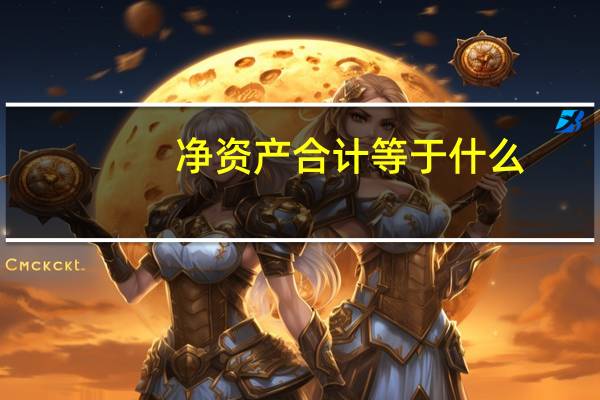 净资产合计等于什么