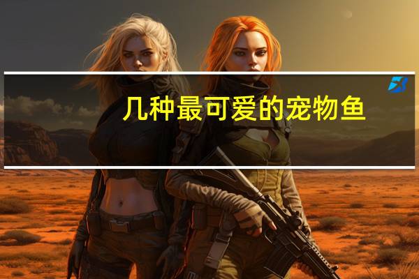 几种最可爱的宠物鱼