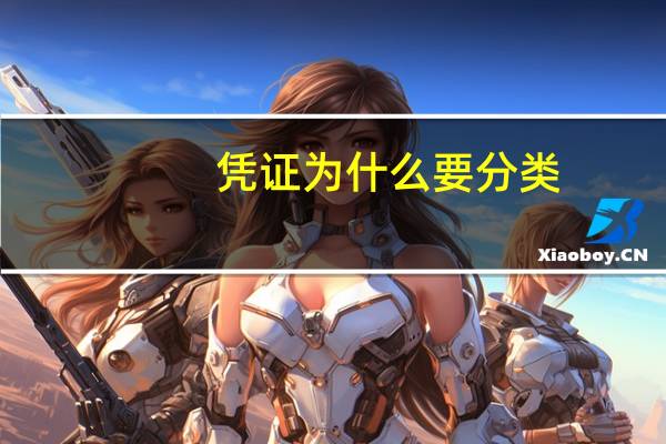 凭证为什么要分类