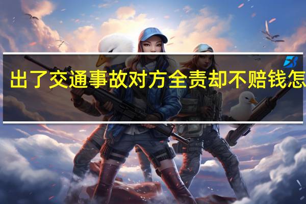 出了交通事故对方全责却不赔钱怎么办