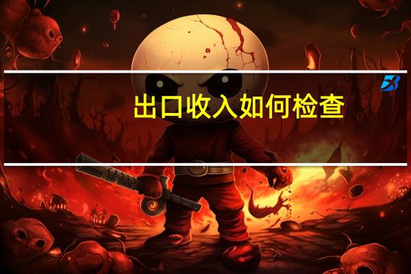 出口收入如何检查