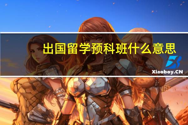 出国留学预科班什么意思