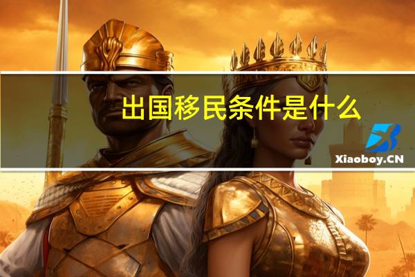 出国移民条件是什么