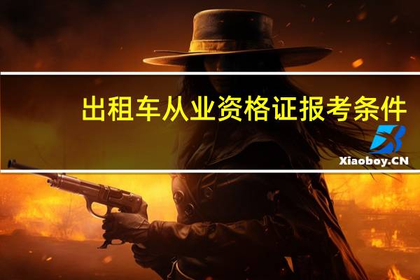 出租车从业资格证报考条件