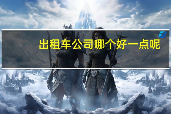 出租车公司哪个好一点呢