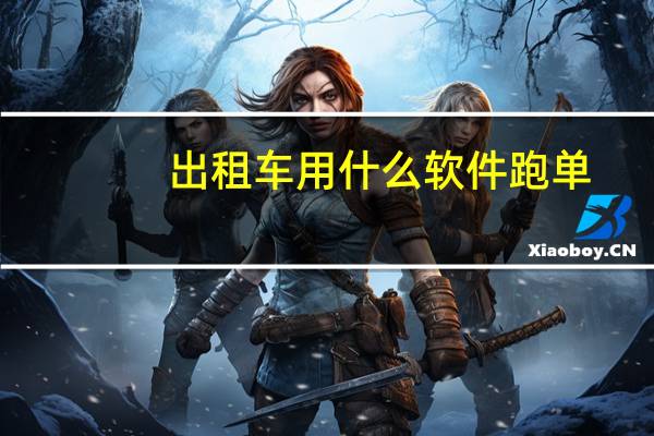 出租车用什么软件跑单