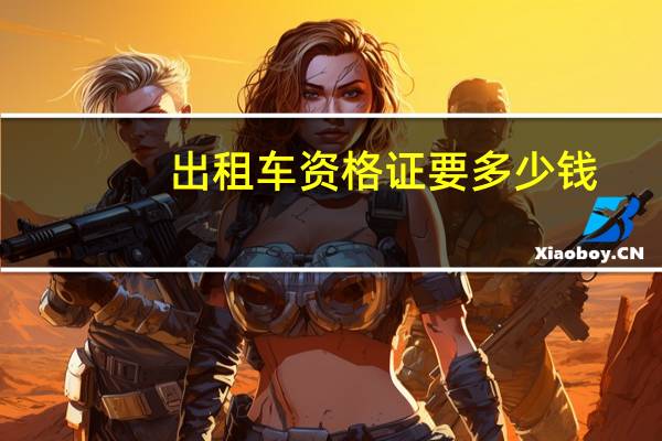 出租车资格证要多少钱
