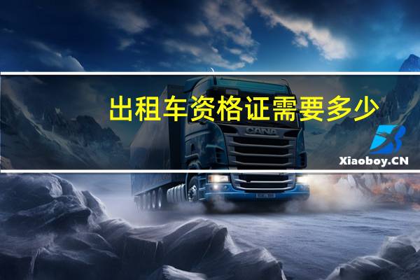 出租车资格证需要多少