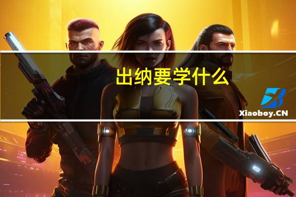 出纳要学什么