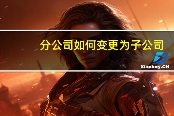 分公司如何变更为子公司