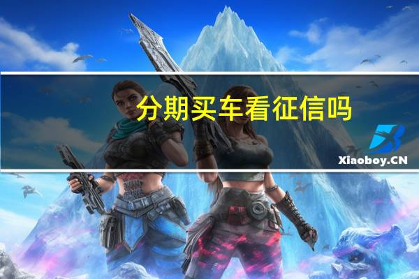 分期买车看征信吗