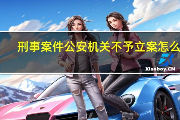 刑事案件公安机关不予立案怎么办