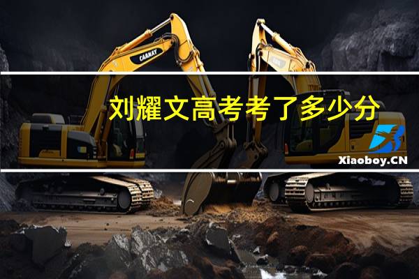 刘耀文高考考了多少分