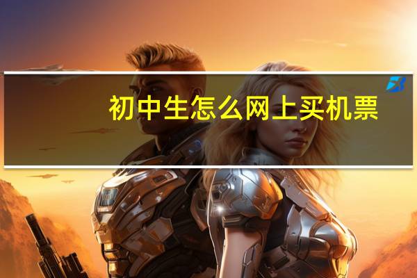 初中生怎么网上买机票