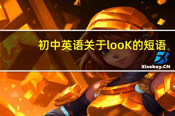 初中英语关于looK的短语