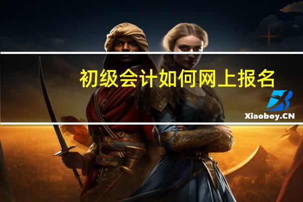 初级会计如何网上报名