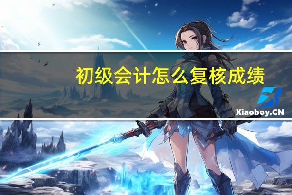 初级会计怎么复核成绩