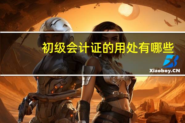 初级会计证的用处有哪些