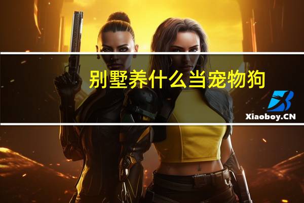 别墅养什么当宠物狗