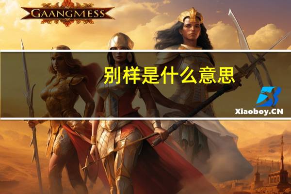 别样是什么意思