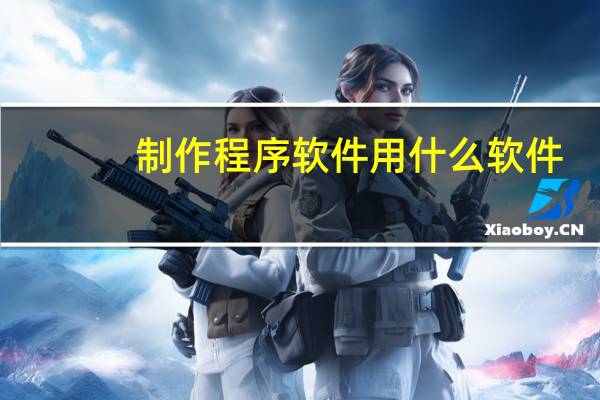 制作程序软件用什么软件
