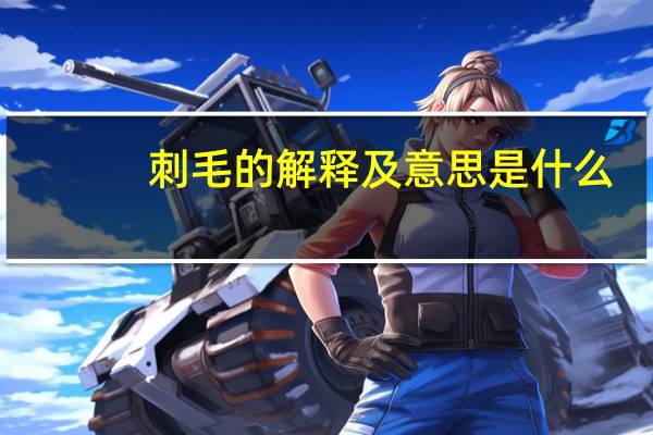 刺毛的解释及意思是什么